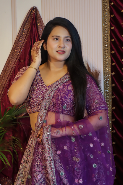 Regal Amethyst Lehenga