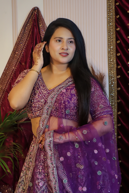 Regal Amethyst Lehenga