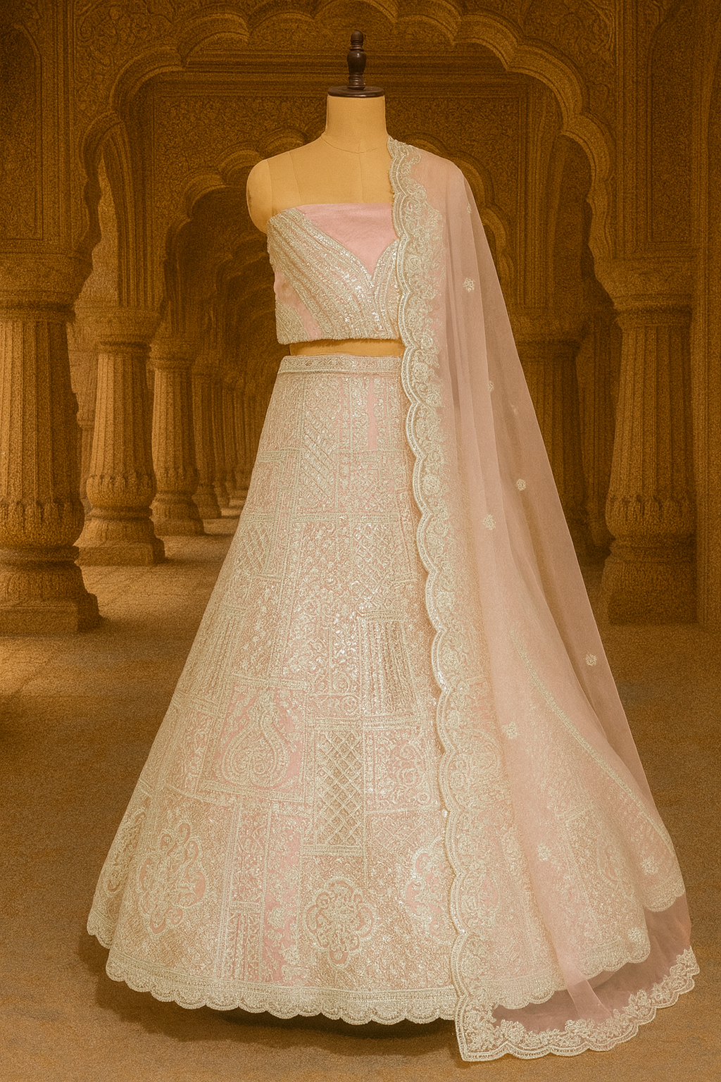 Pink Bridal Lehenga