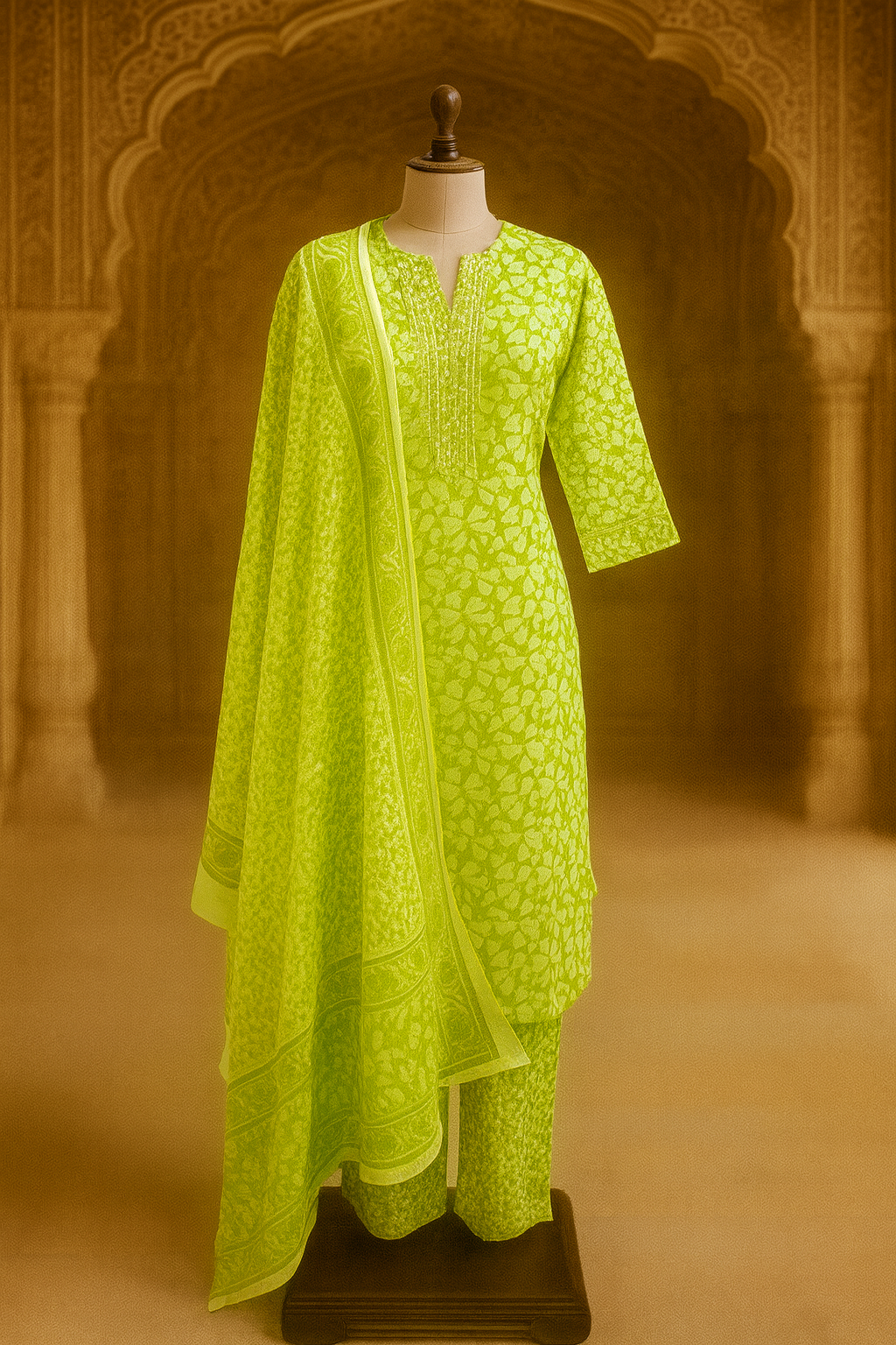 Cotton Printed Suit