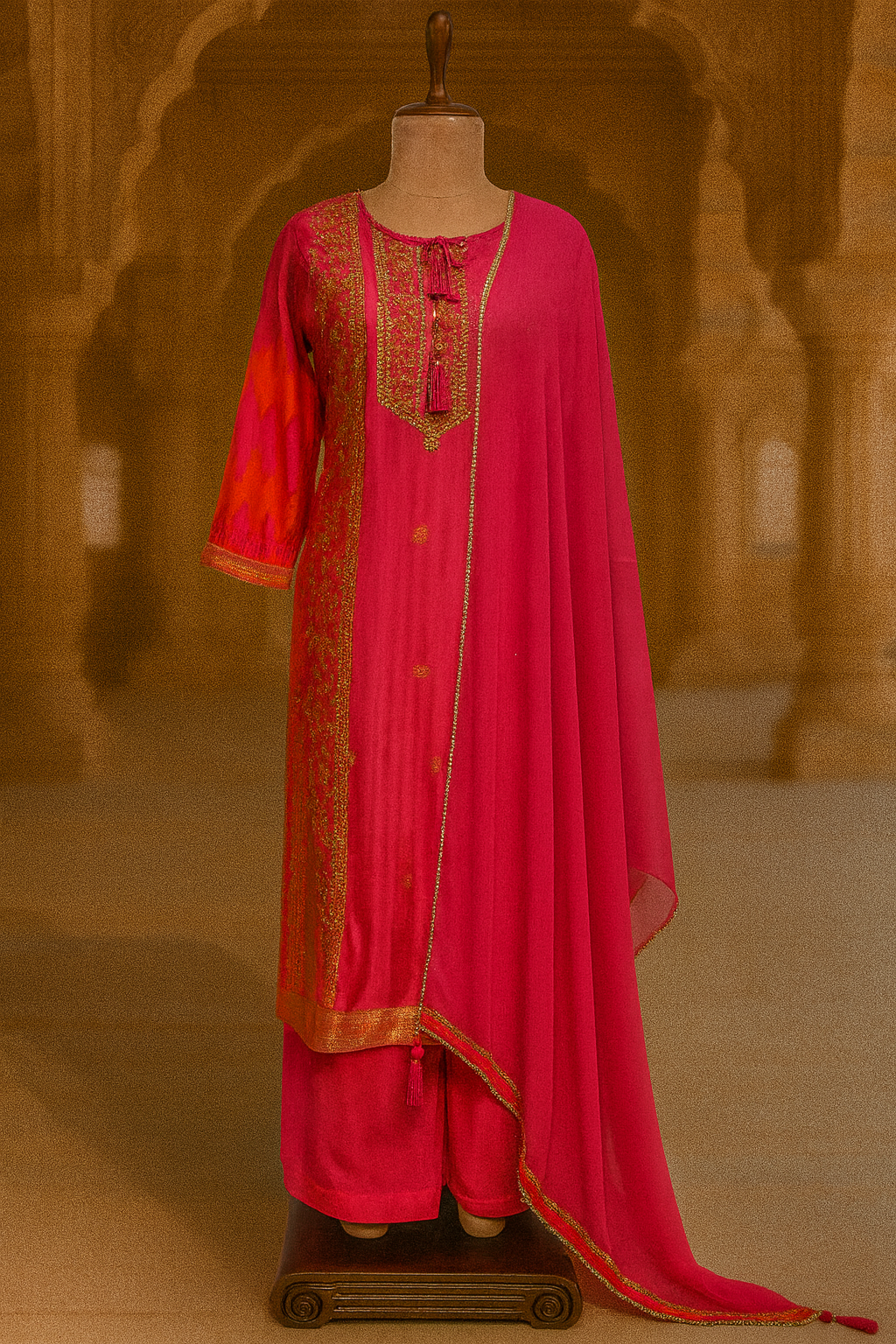 Long Kurti and Plazzo Set