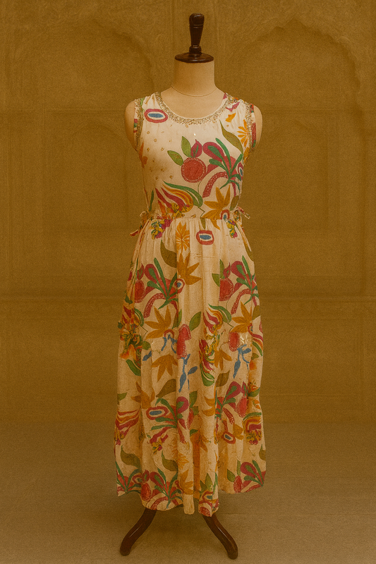 Floral Printed Long Frock