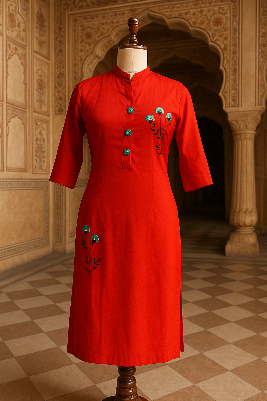 Red Kurti