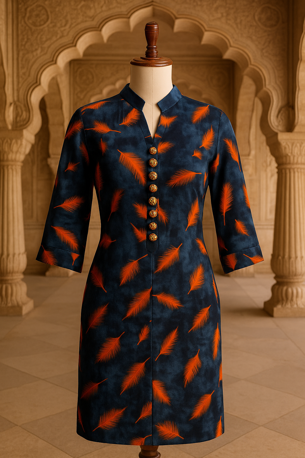 Blue Printed Kurti