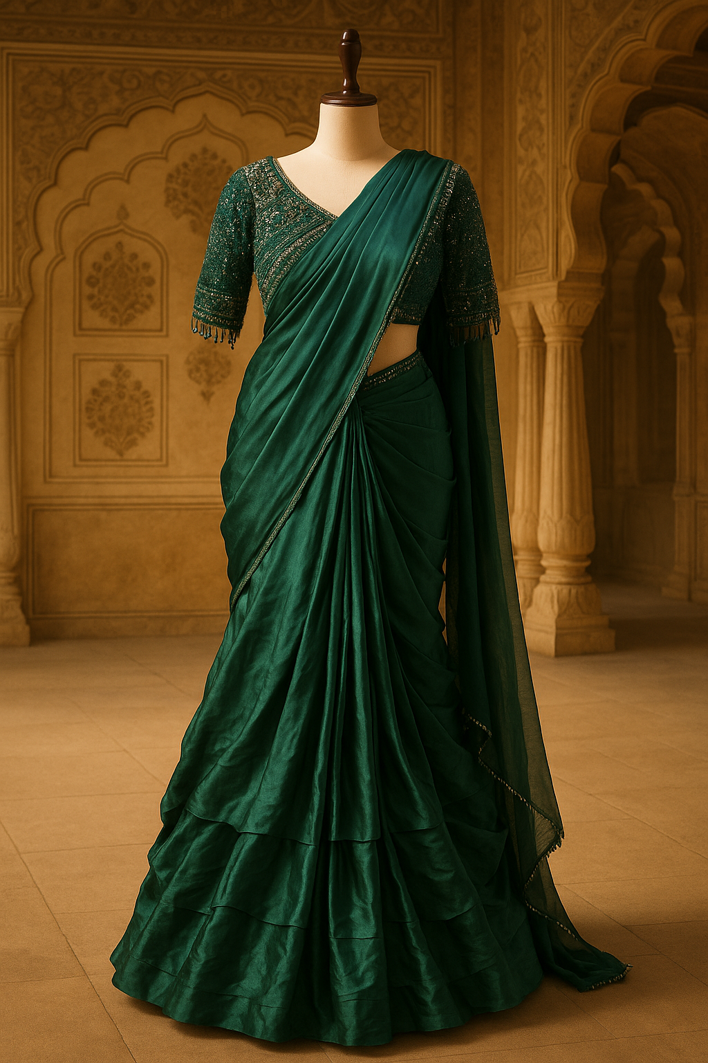 Ready to Wear Saree Lehenga Style