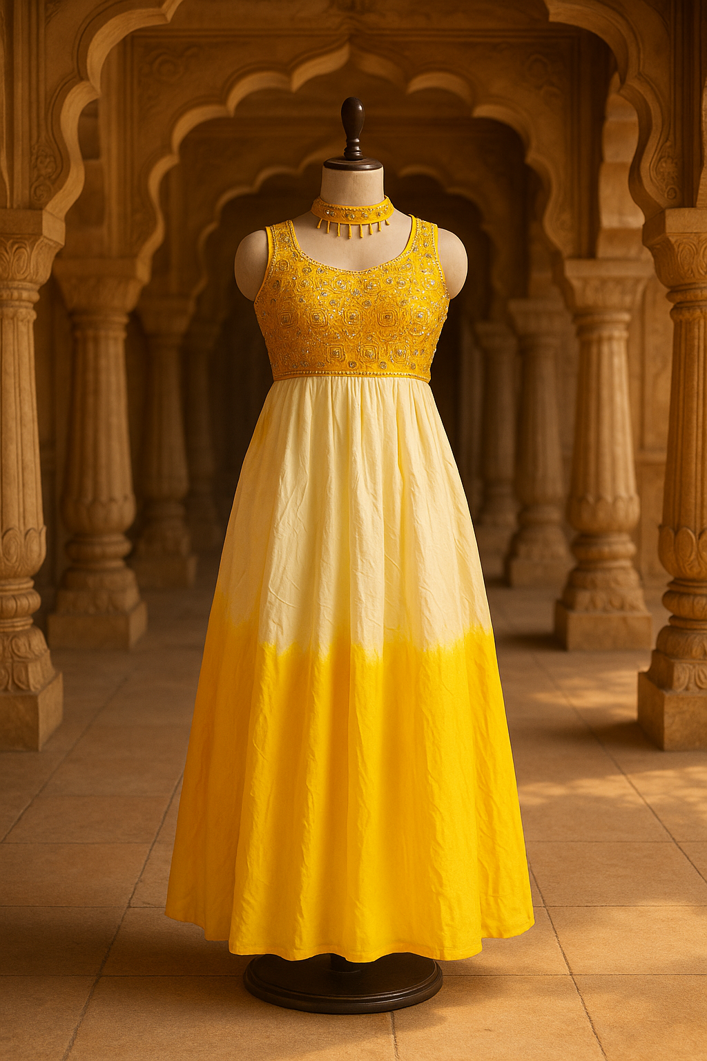 Sunshine Glow Indo-Western Dress