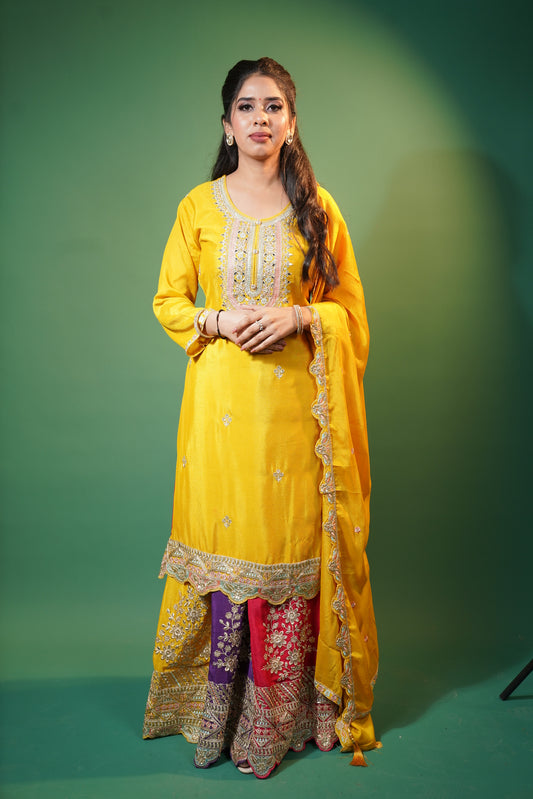 Kurti with Lehenga and Dupatta