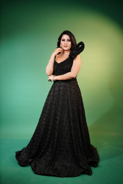 Western Gown in Black