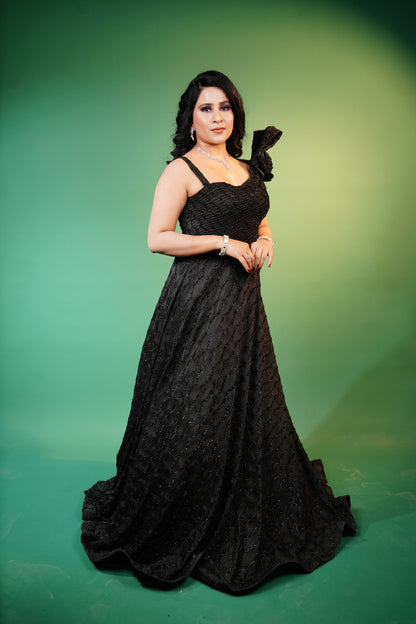 Western Gown in Black