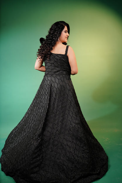 Western Gown in Black