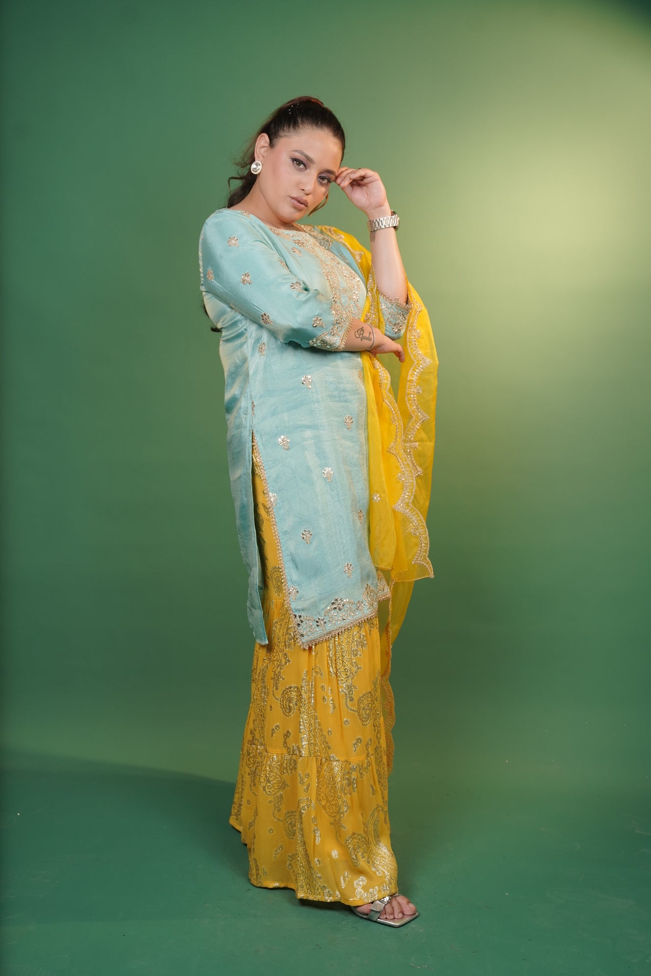 Kurti and Gharara Set