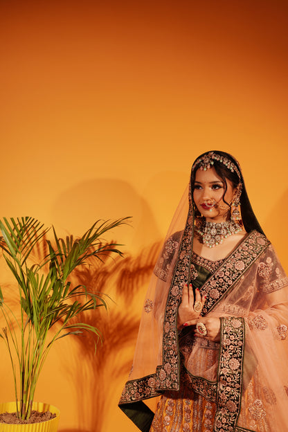 Velvet Bridal Lehenga