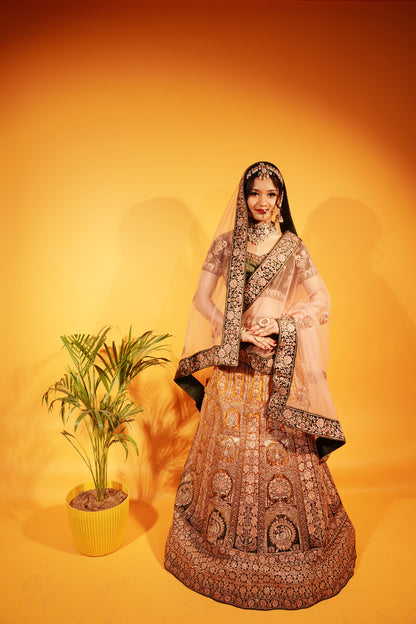 Velvet Bridal Lehenga