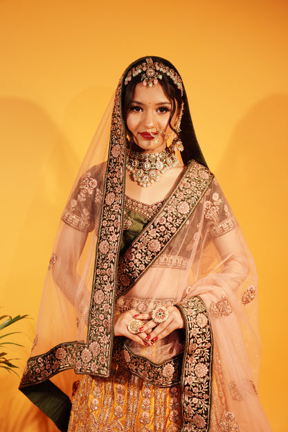 Velvet Bridal Lehenga