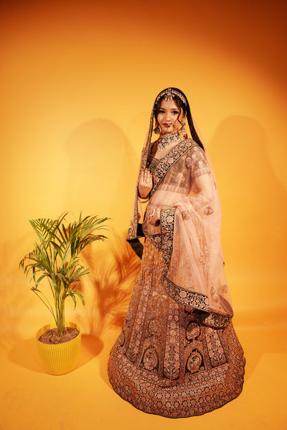 Velvet Bridal Lehenga