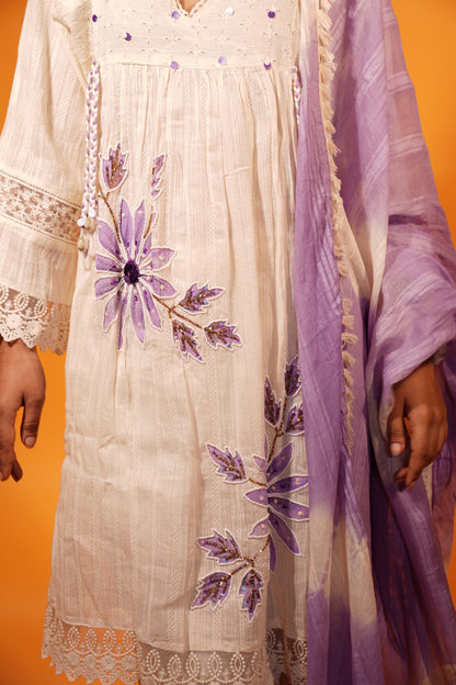 Short Frock Style Kurti Set