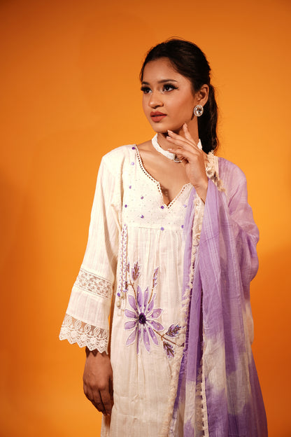 Short Frock Style Kurti Set
