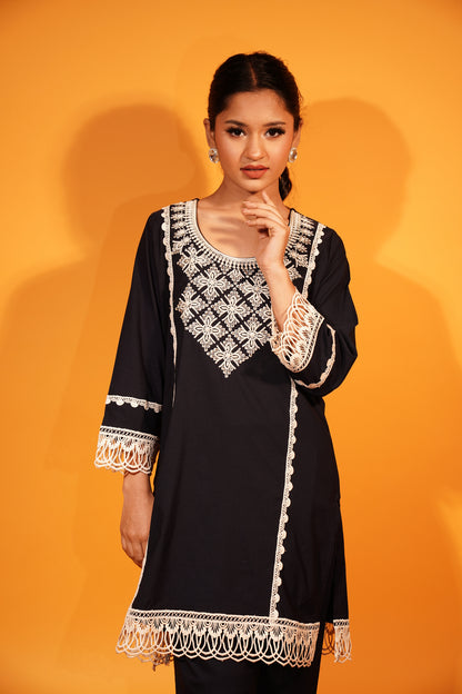 Dark Blue Co-ord Set