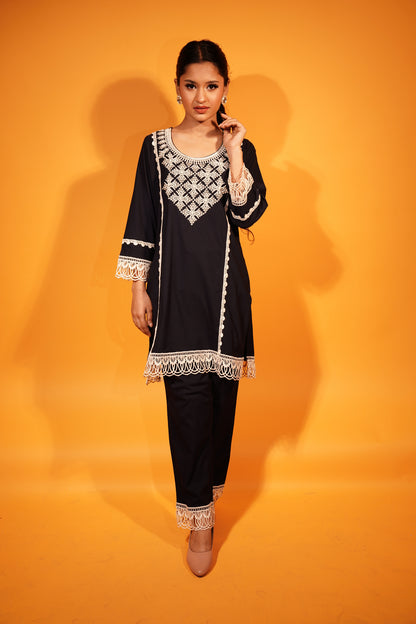 Dark Blue Co-ord Set