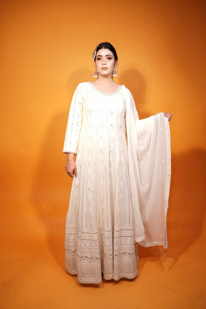 Floor Length Frock Style Suit
