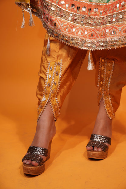 Gota Patti Kaftan with Pant