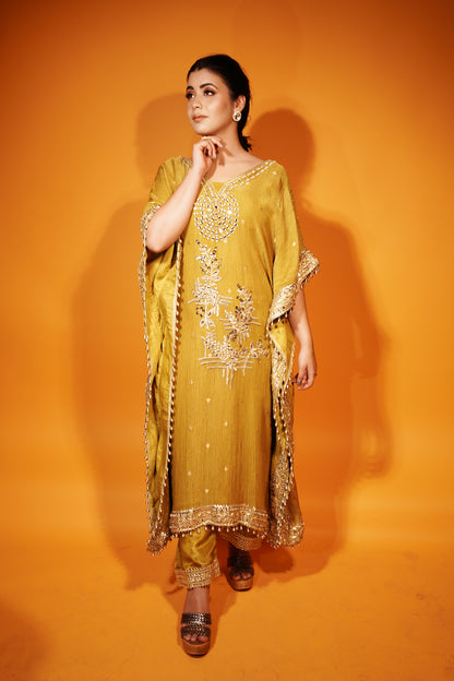 Mustard Yellow Kaftan & Pant Set