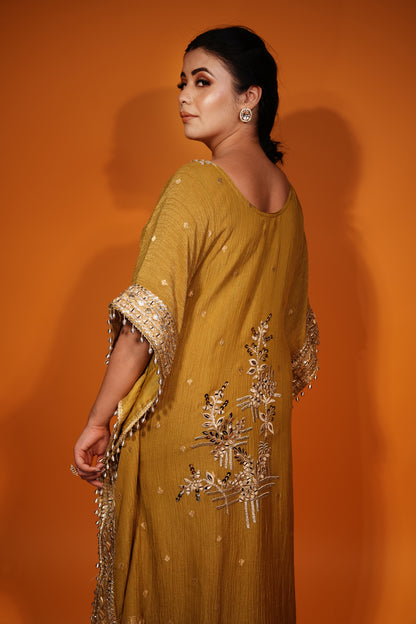 Mustard Yellow Kaftan & Pant Set