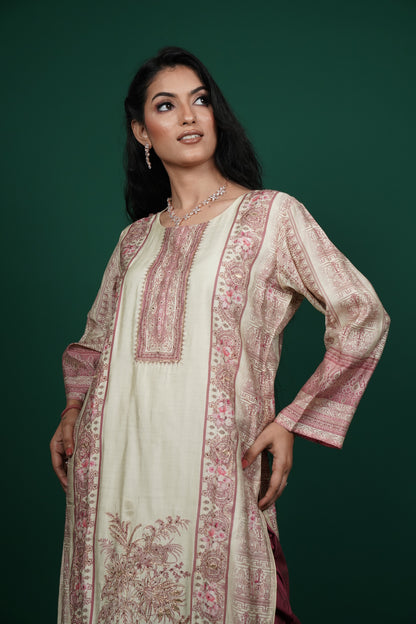 Ethereal Elegance – Kurti Set with Pant & Dupatta