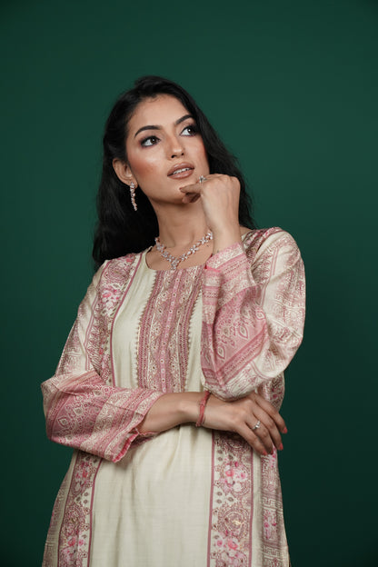Ethereal Elegance – Kurti Set with Pant & Dupatta