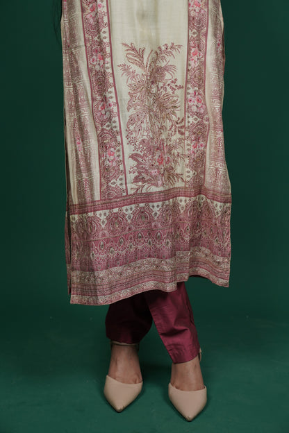 Ethereal Elegance – Kurti Set with Pant & Dupatta