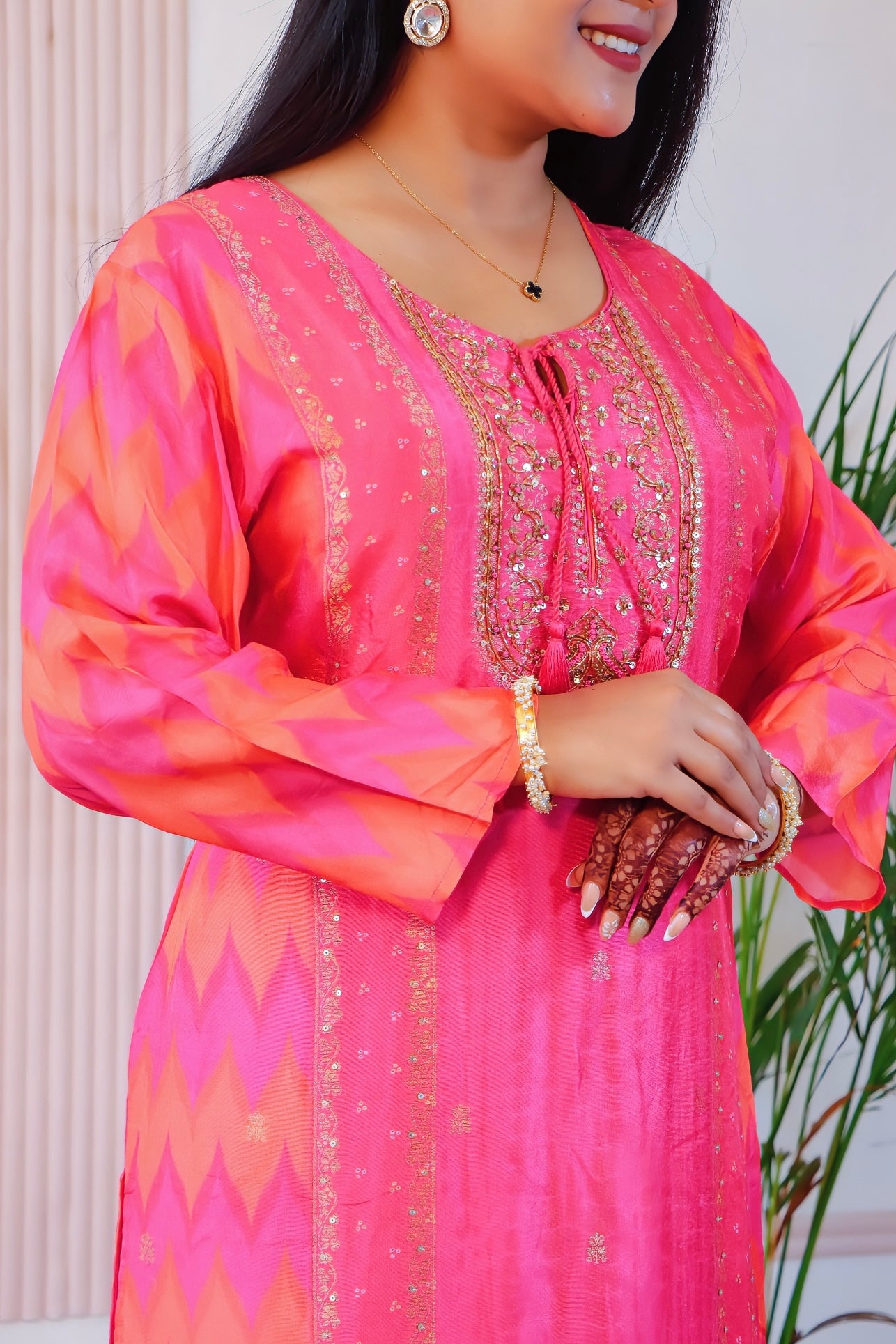 Long Kurti and Plazzo Set