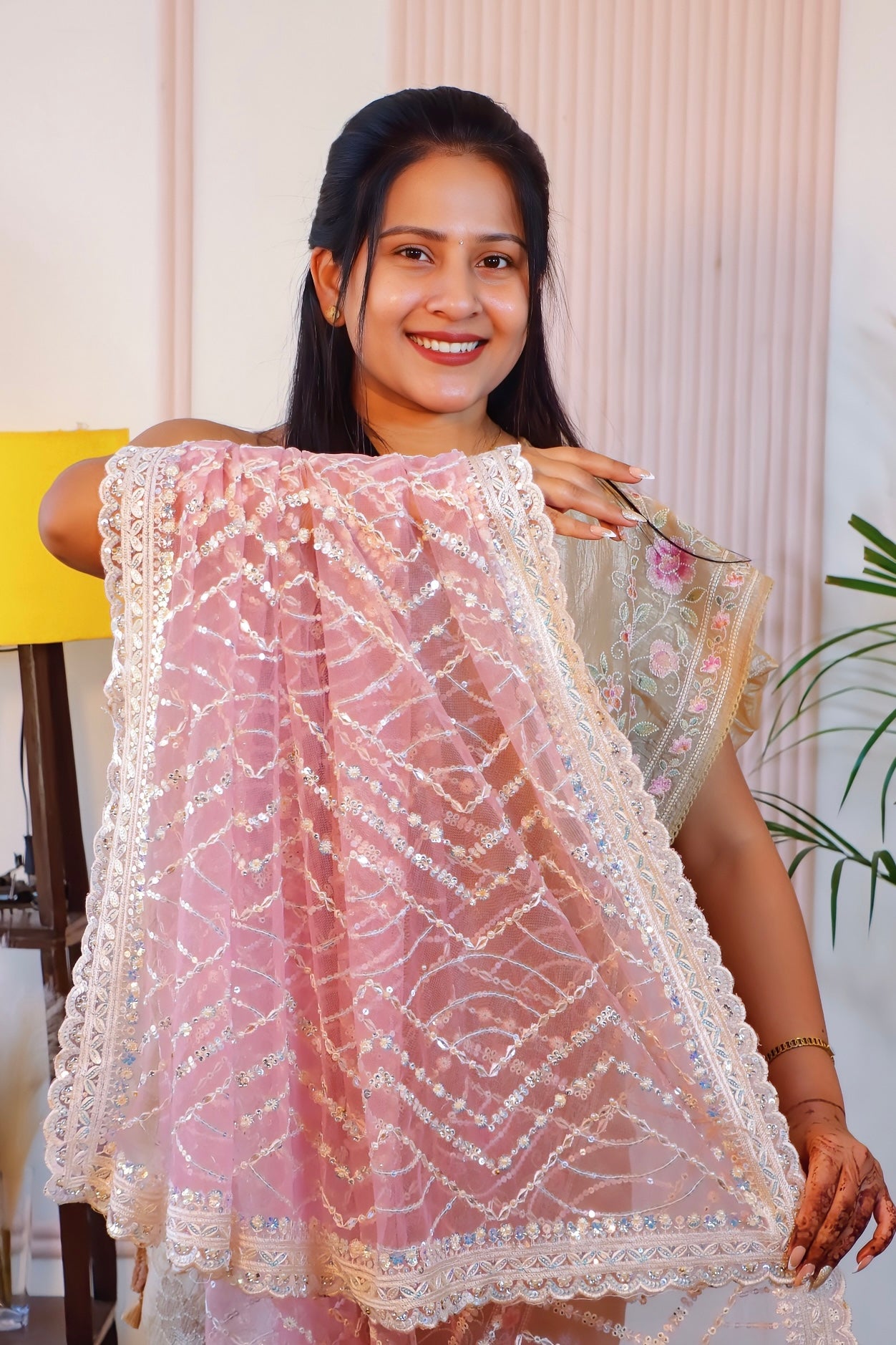 Graceful Net Saree