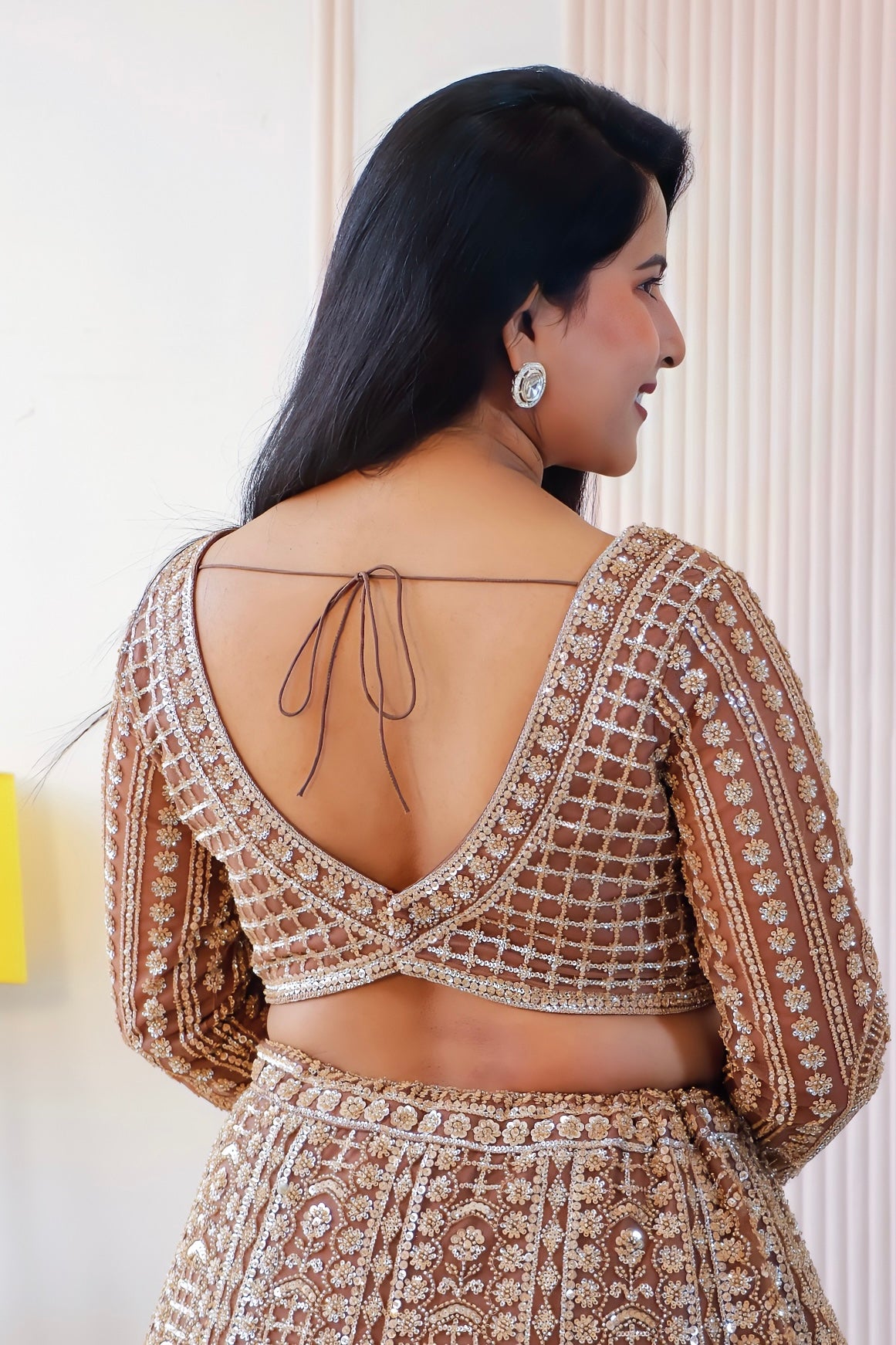 Trophy Gold Lehenga Set