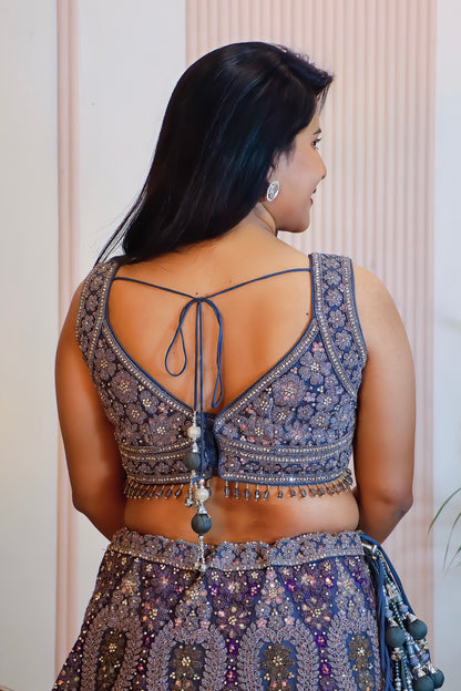Blue Lehenga Set