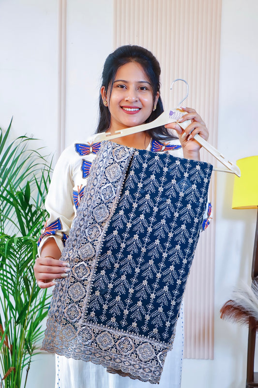 Royal Navy Blue Georgette