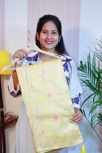 Radiant Yellow Silk Saree