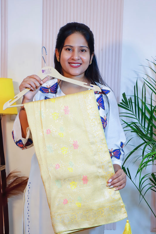 Radiant Yellow Silk Saree