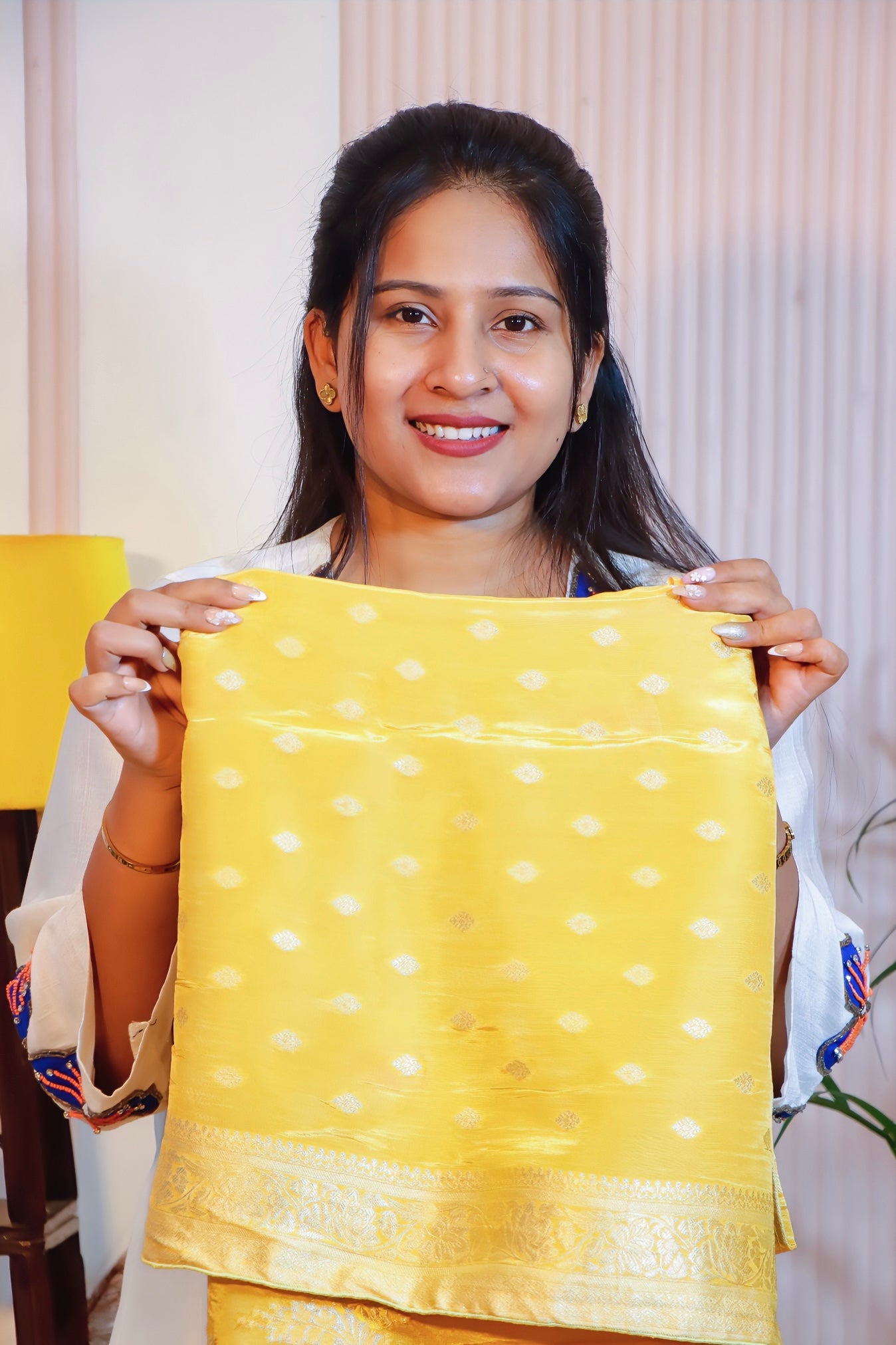 Radiant Yellow Silk Saree