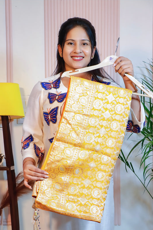 Radiant Yellow Silk Saree