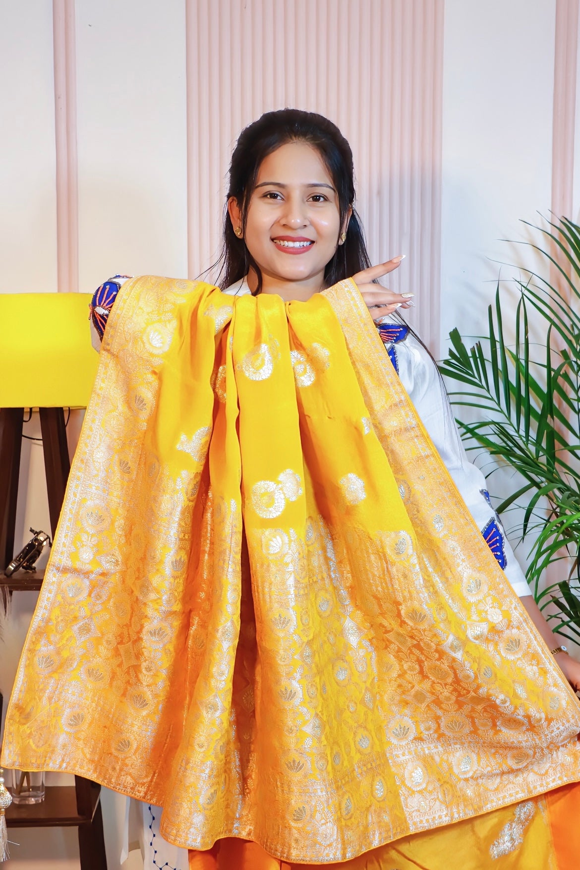 Radiant Yellow Silk Saree