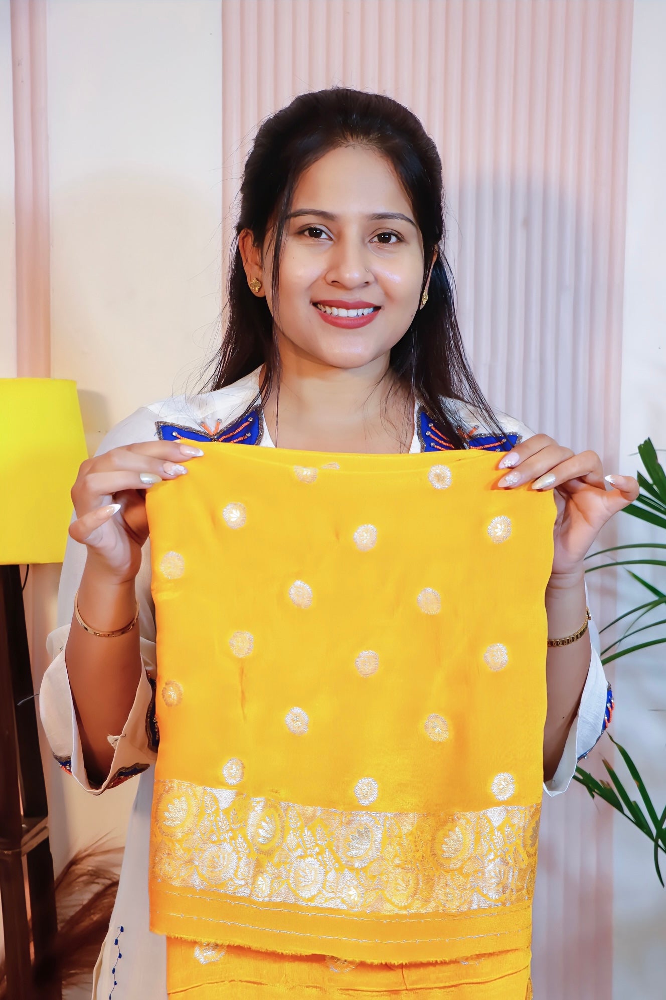 Radiant Yellow Silk Saree