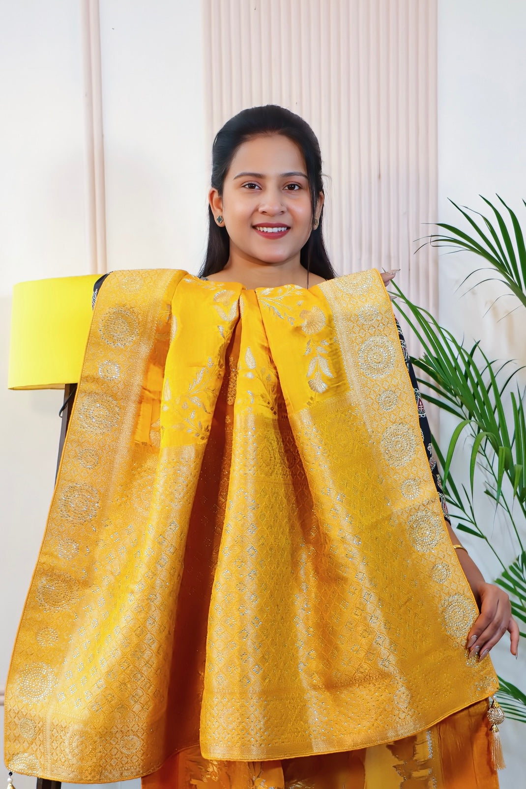 Radiant Yellow Silk Saree