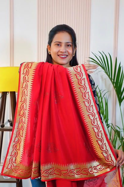 Red Silk Saree