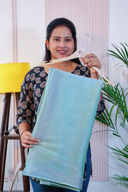 Powder Blue Saree