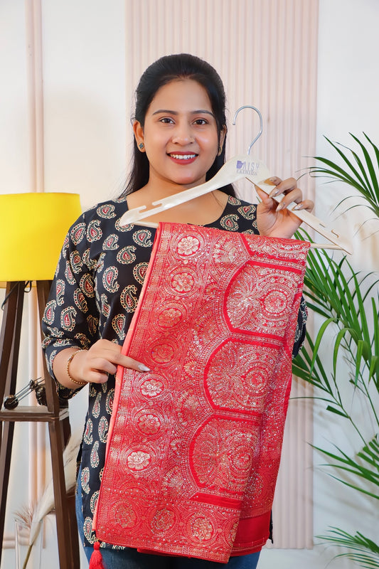 Peach Silk Saree