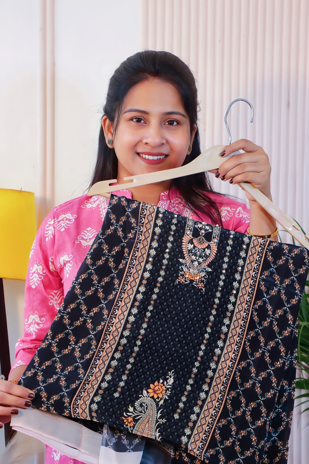 Black Unstitched Suit Set