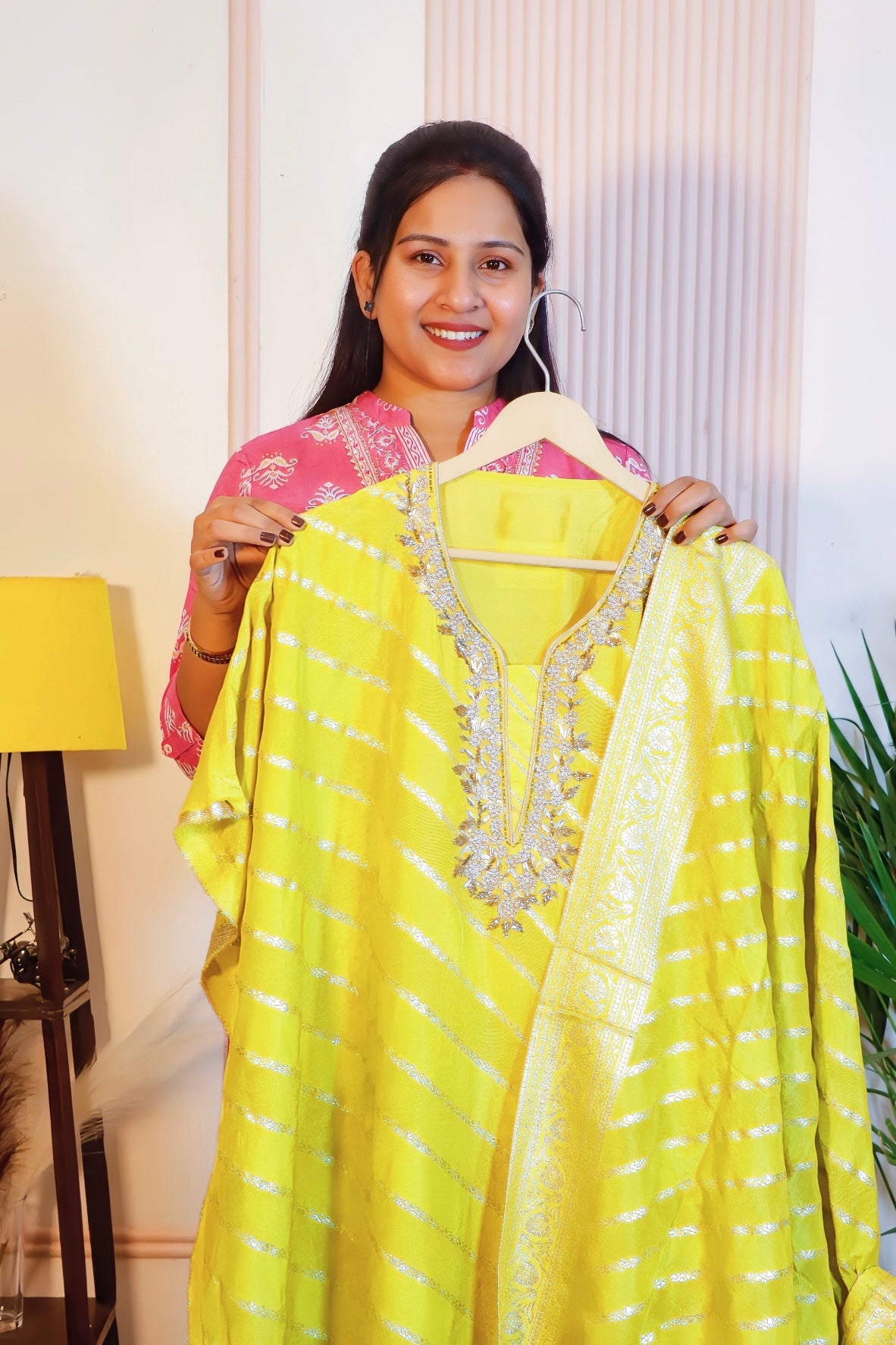 Unstitched Silk Dupioni Shantung Suit