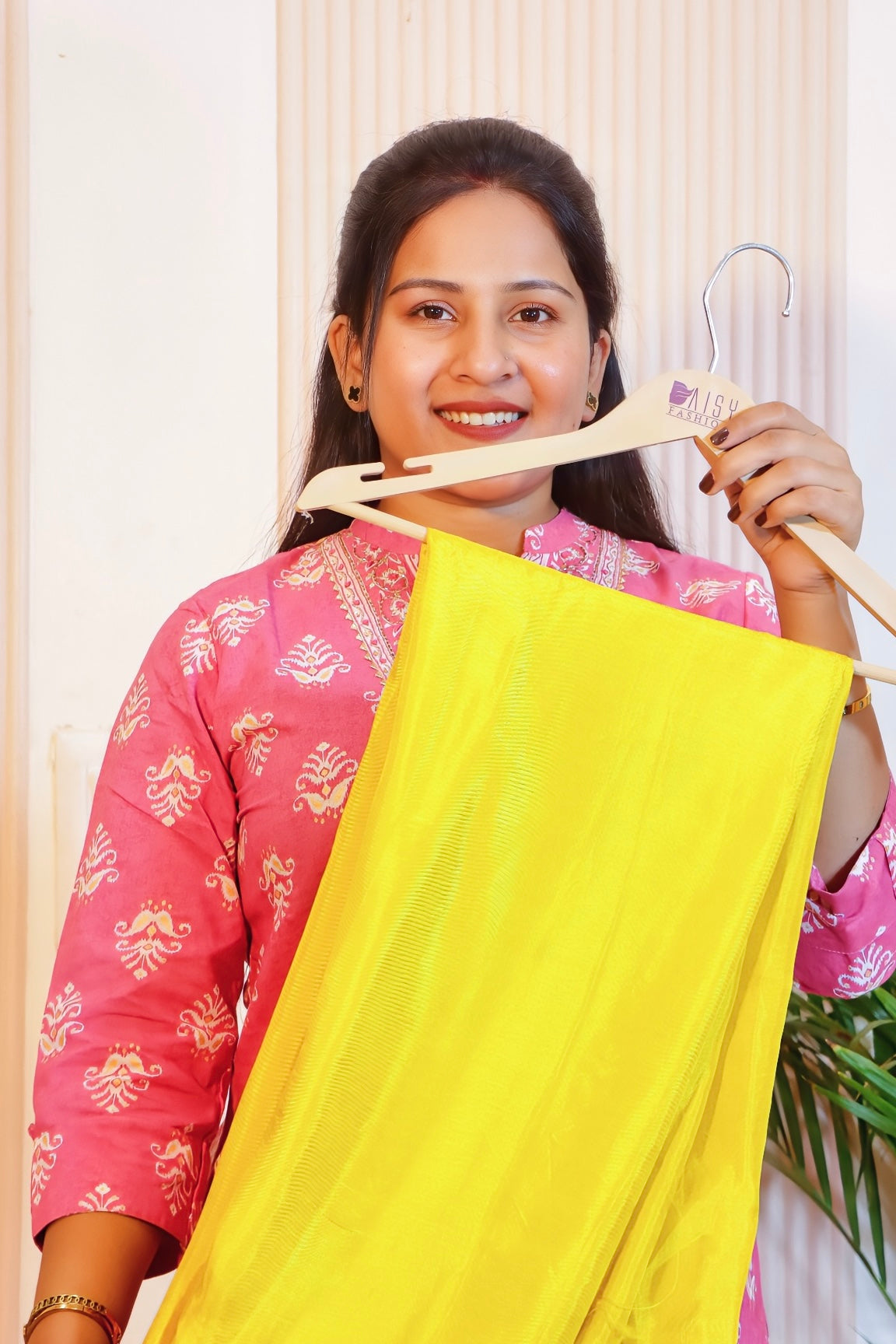 Unstitched Suit set in Mustard Yellow