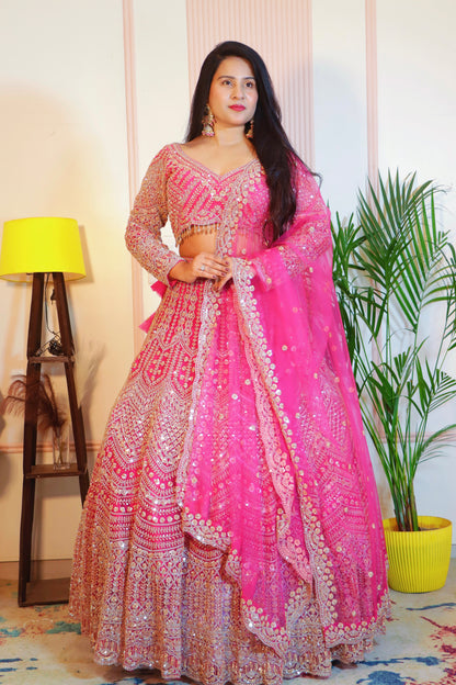 Hot Pink Lehenga