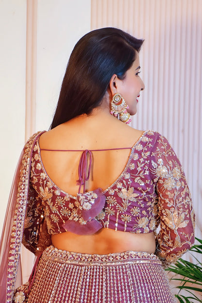 Elegant Onion Pink Lehenga